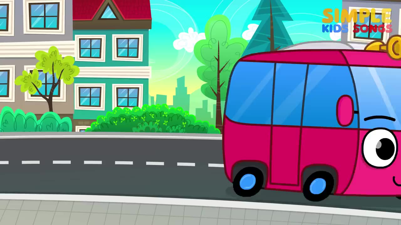 The Wheels on the Bus | Songs for Kids | Simple Kids Songs | Video Music For Kids