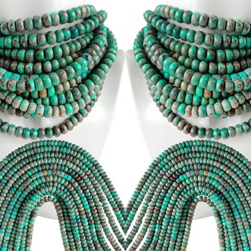 8mm Natural turquoise smooth beads pretty blue stone for Jewelry Making Fashion Design 20231002-03