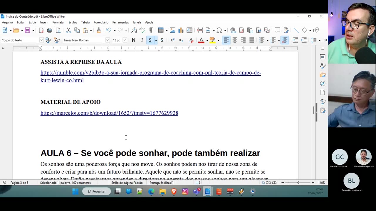 A SUA JORNADA - Programa de Coaching com PNL - ALINHAMENTO DE NÍVEIS NEUROLÓGICOS - Aula 10