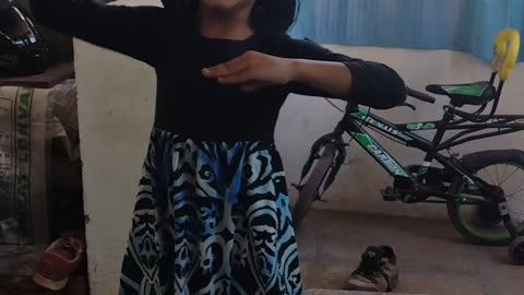 Cute girl funny dance