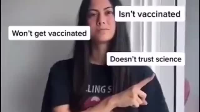 Vaccine fanatic dumps boyfriend who won't take the deep state globalist jab.. lucky guy eh?