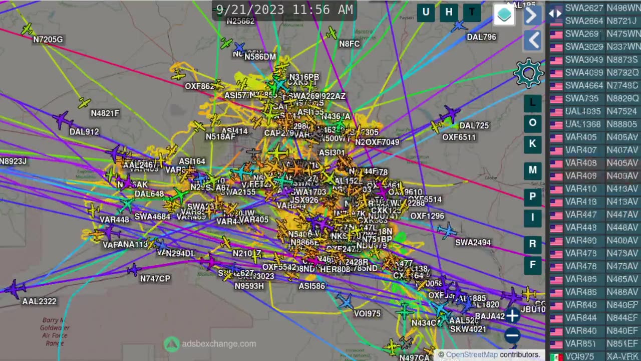 Bird Mafias over Phoenix AZ - Morning time lapse - Sept 21st 2023 -