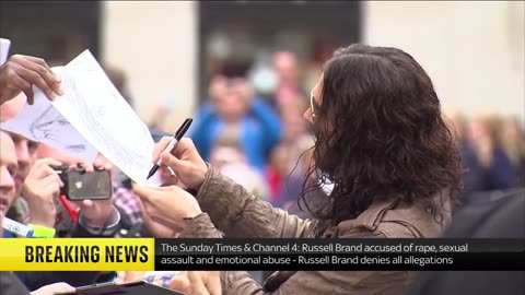 BBC and Channel 4 release statements on Russell Brand after he denies rape accusations