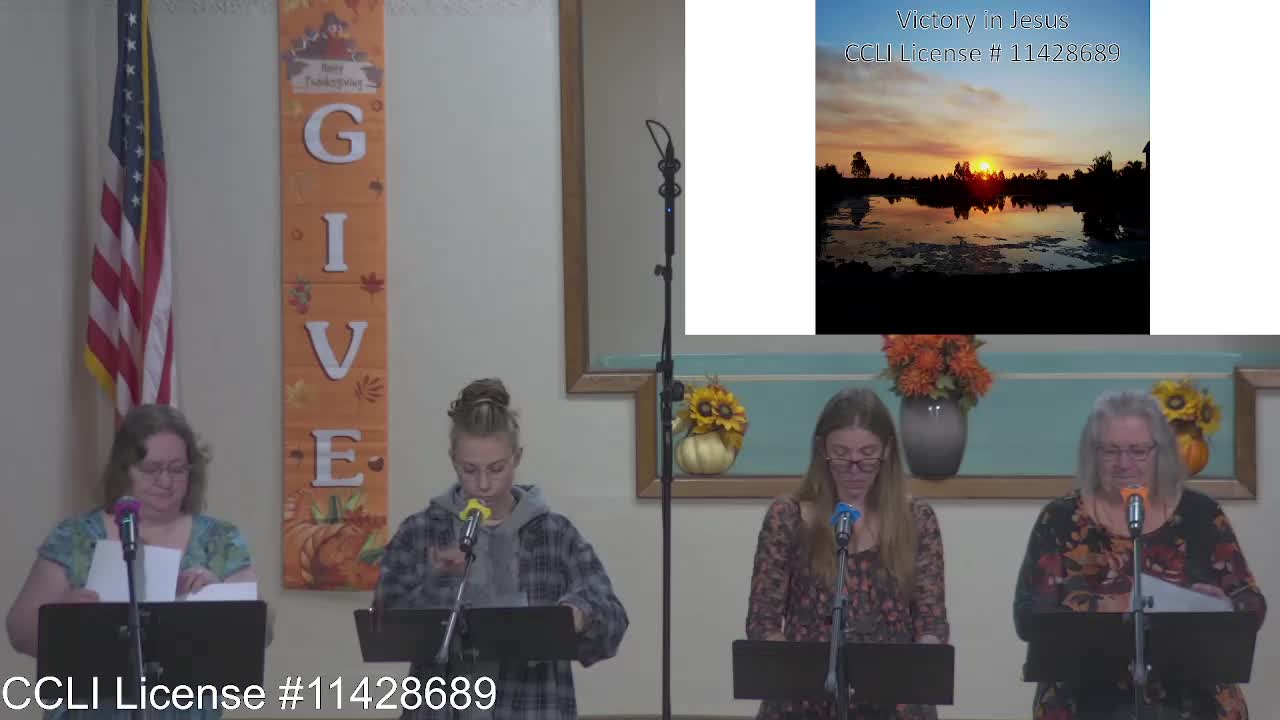 Moose Creek Baptist Church Sing “Victory in Jesus” During Service 10-30-2022