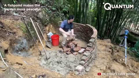 Man digs hole