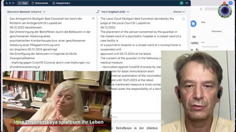Mandatory Jab of a Holocaust Survivor in Germany January 11, 2023!