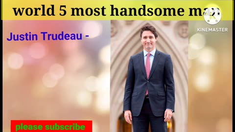 World 5 most handsome man