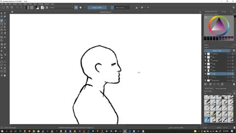 Improving a Human Male Sketch