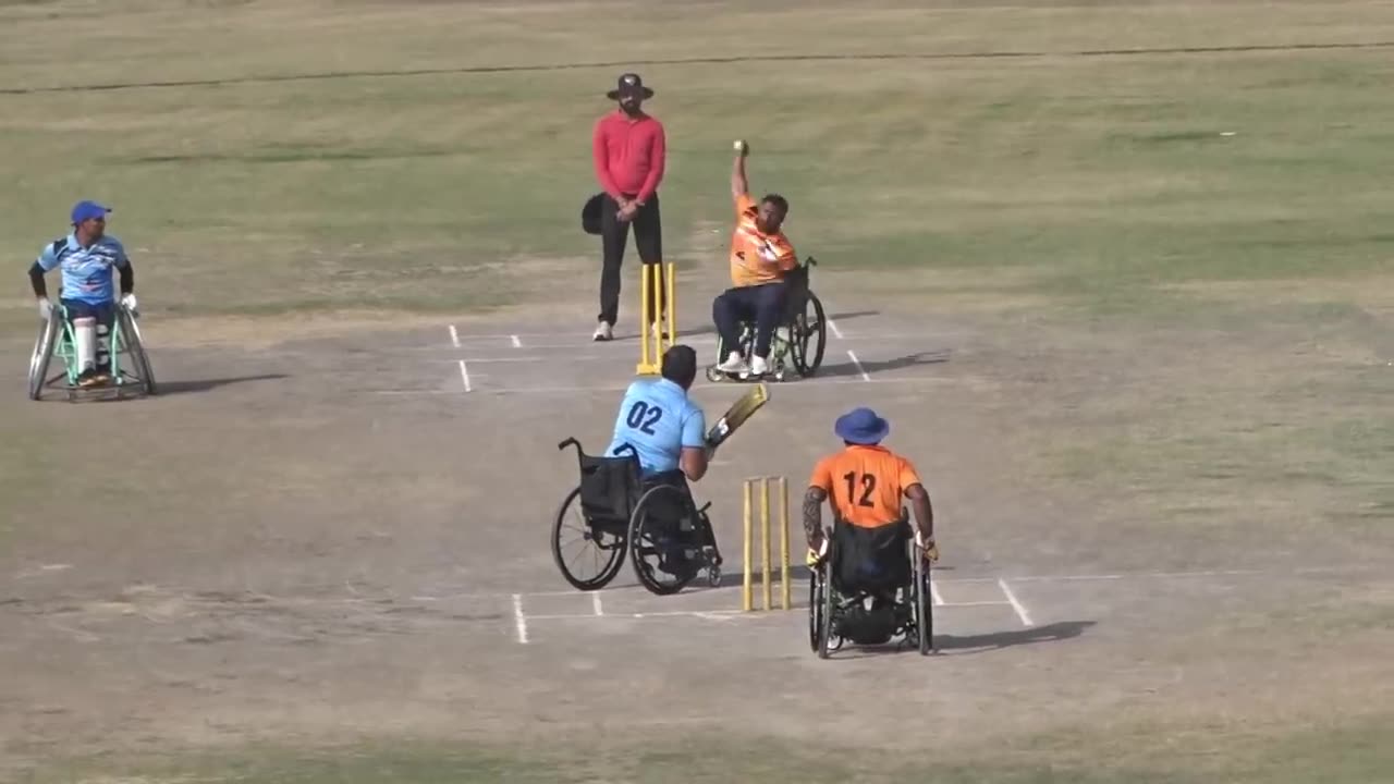 साहिल की तूफानी पारी [ Great Fifty Knock by Sahil ] Wheel Chair Cricket