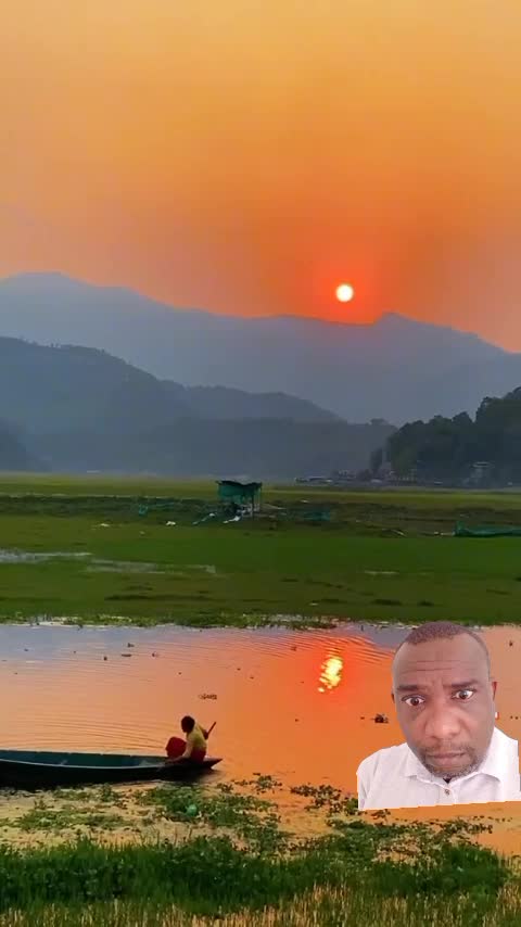 Natural Beautiful sun set video