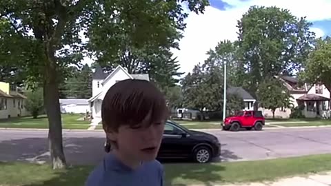 this kid rings doorbell and has a message and that message is for you too.