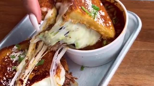 Are you smackin or passin on this Birria grilled cheese from