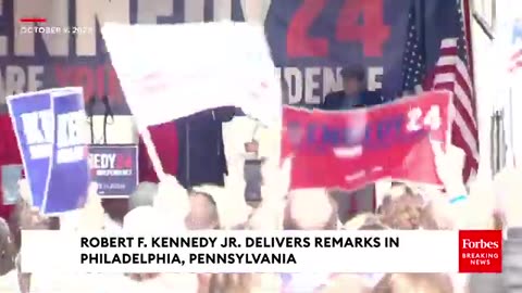 BREAKING : Robert F. Kennedy Jr. Holds Rally To Declare Candidacy For President As Independent