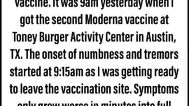 Journey before and after moderna vaccine