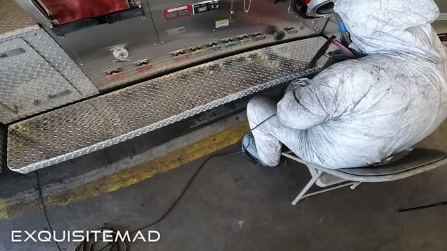 Before and After | Big Rig Fire Truck Aluminum Polishing| EXQUISITEMAD | FL, AL, MS, LA, GA, TN