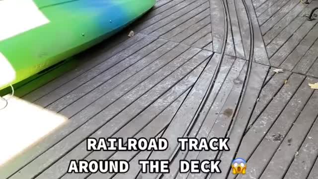 RAILROAD TRACK AROUND THE DECK