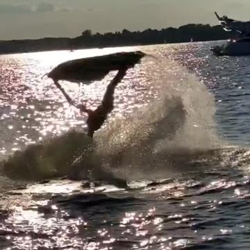 Somersault on a jet ski #jetski