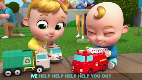 Fire Truck vs Ambulance Race! | Kids Cartoons and Nursery Rhymes