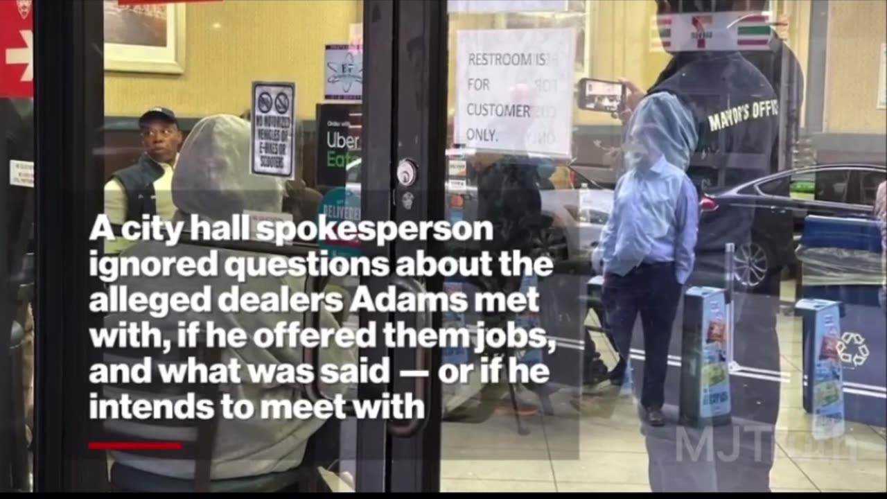 NY Mayor Eric Adam’s “Breaks Bread” with Burger King Drug Dealers 🤦🏻♂️