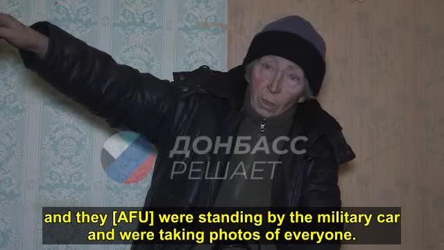 2023-01-16 The Ukrainian military set fire to the houses of civilians of Soledar for entertainment