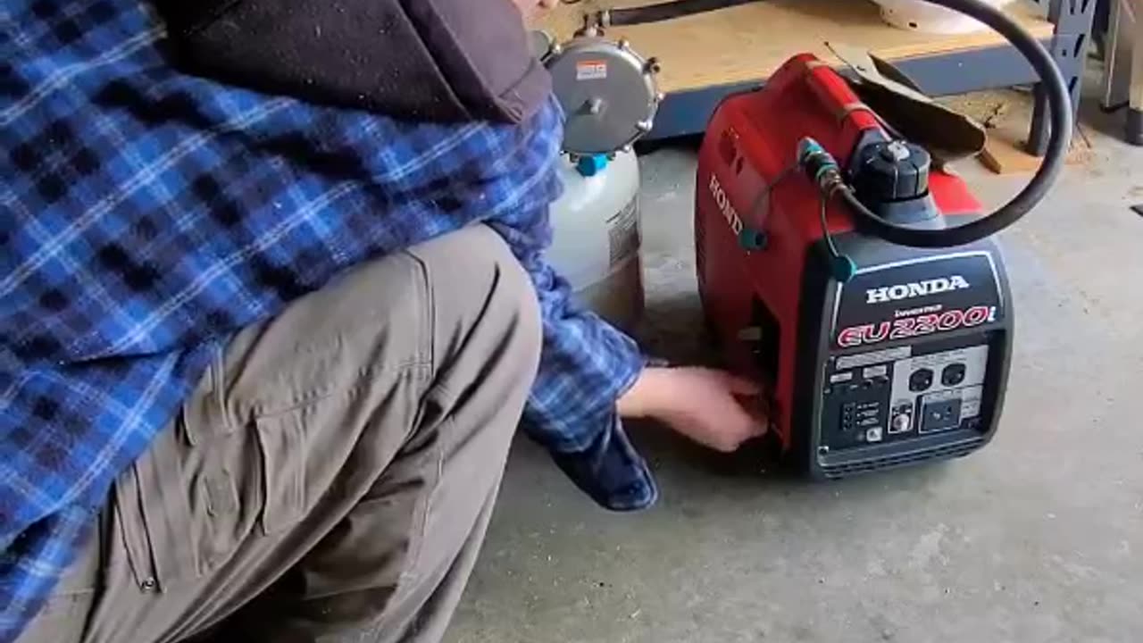 Honda Generator -fizz- Runs On PROPANE!_ HOW TO