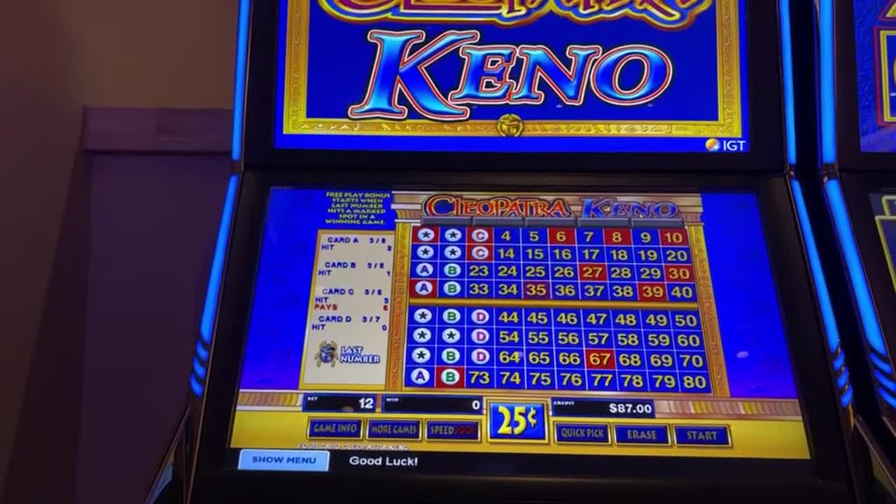 LIVE in LAS VEGAS KENO Play - Cleopatra KENO Our 2nd RUMBLE Video