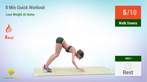 8 minutes quick workout