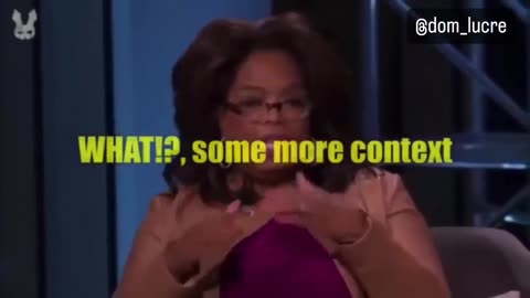 Oprah talking about how stroking a child's....