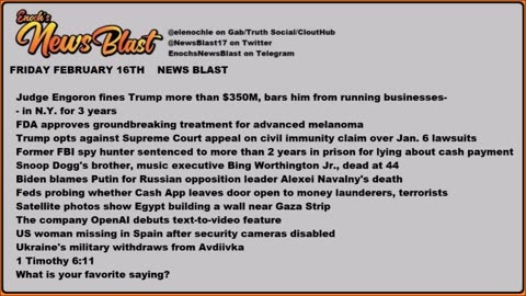 Enoch's News Blast