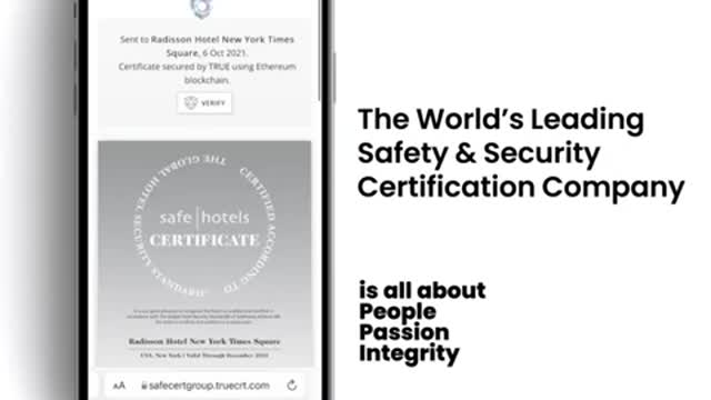 Safe Cert Group offer clients blockchain secured certificates and badges, using TRUE Original