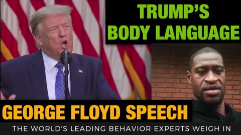 President Trump Body Language George Floyd Speech