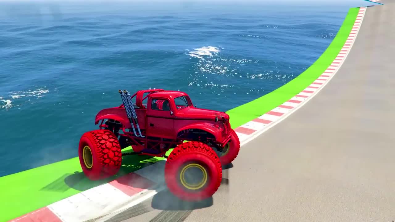 GTA V New Epic Parkour Race For Car Racing Challenge by Cars and Motorcycle, Founded Spider Shark9