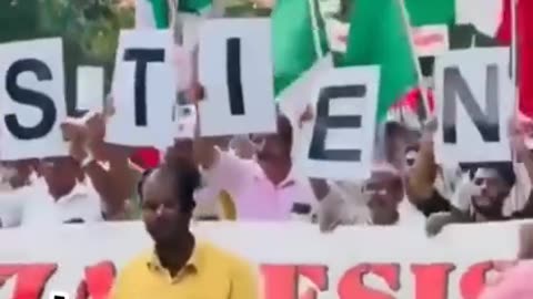 Oopsie. Protesters in India Carry Italian Flags by Mistake During March for Gaza