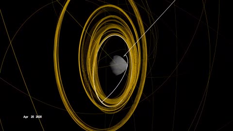 Slings orbital web around asteriod to capture sample#spacediscoveries