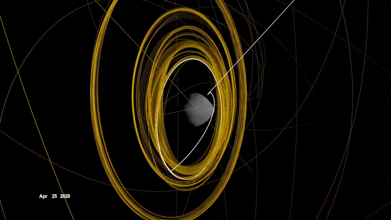 Slings orbital web around asteriod to capture sample#spacediscoveries