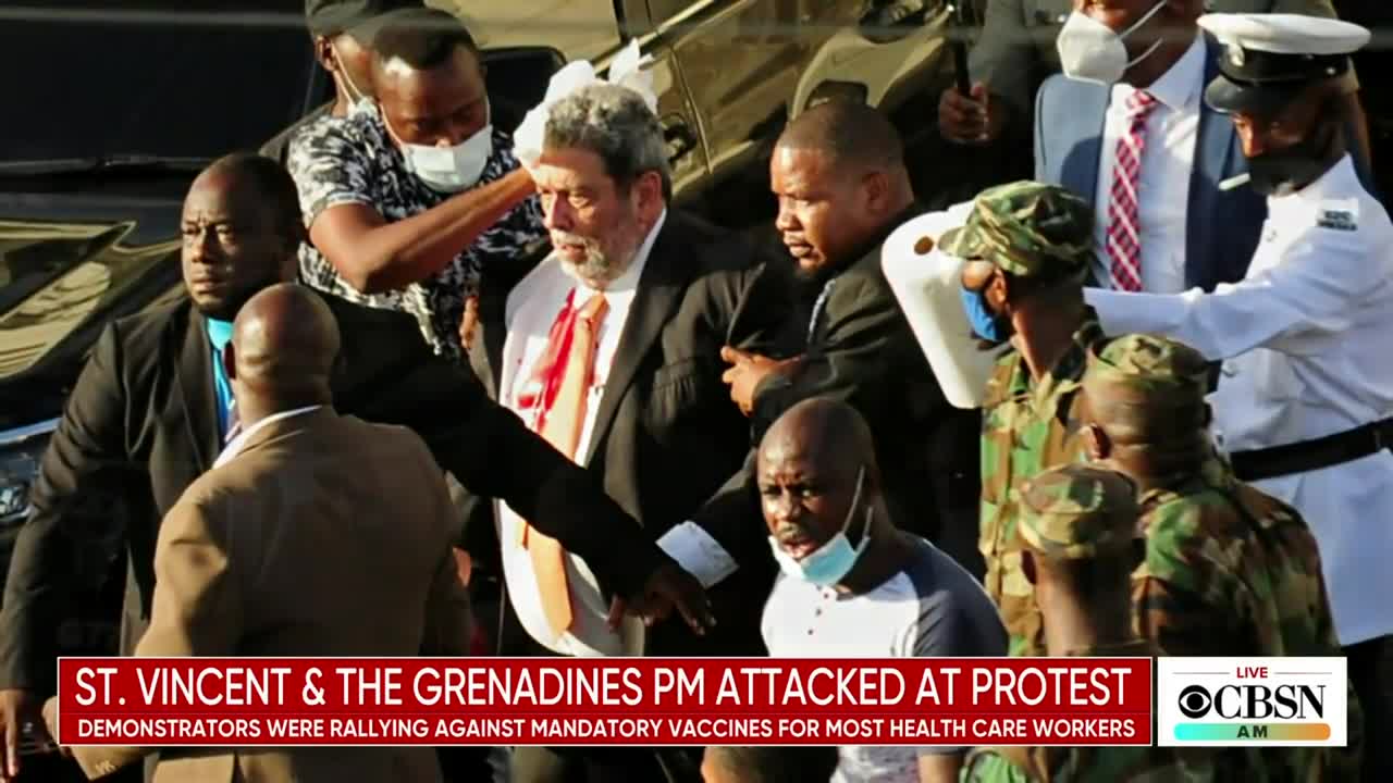 WorldView St. Vincent and the Grenadines leader attacked; U.K. cracks down on racist abuse online