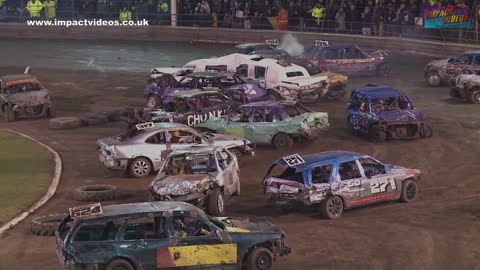 Eastbourne Unlimited Banger Racing BWS 2022 Last Chance Heat 2 full race edit