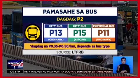 Taas-pasahe sa ilang pampublikong sasakyan, aprubado na ng LTFRB