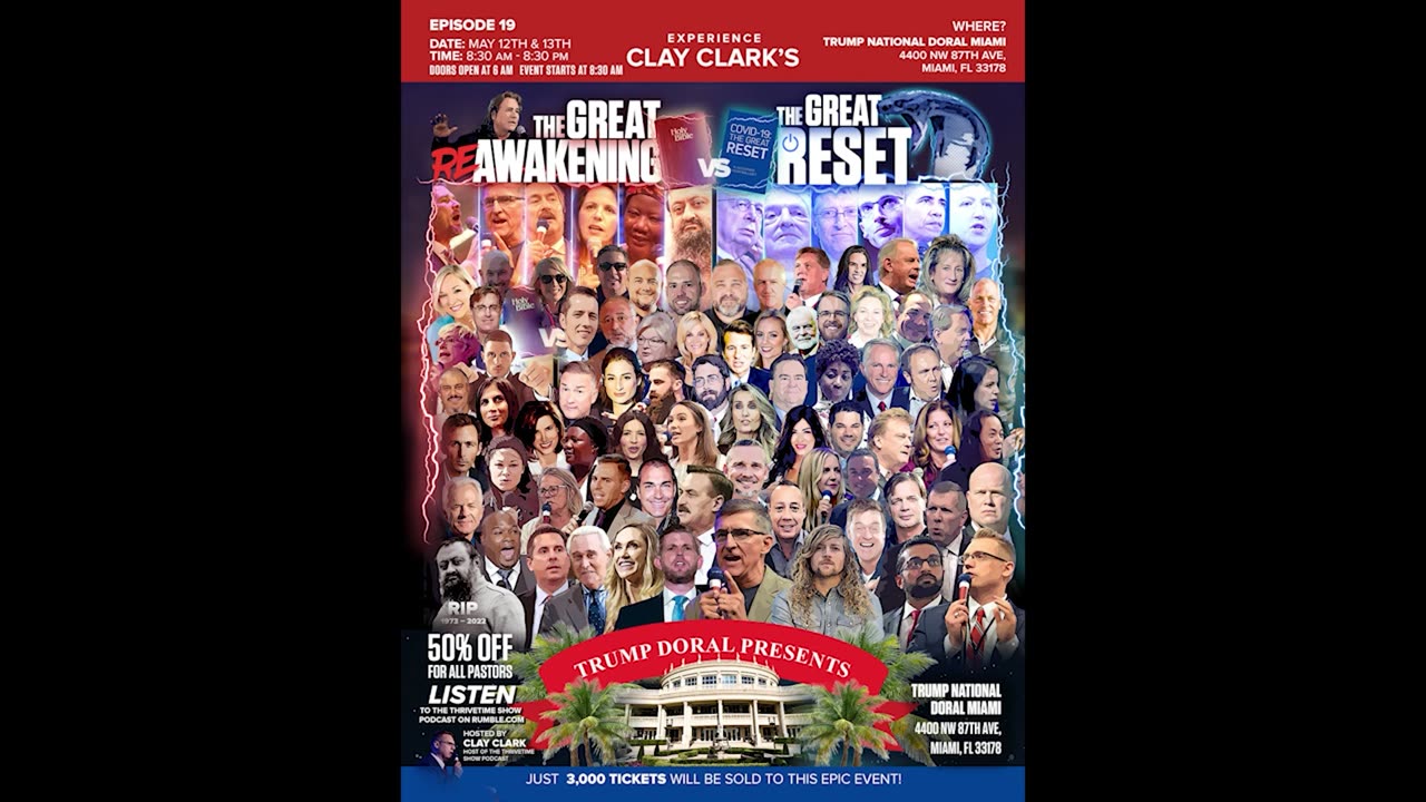 Clay Clark's "Reawaken America Tour" May 2023 Miami: "Peter Navarro"