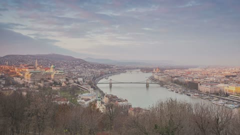 Sunset Over Budapest TimeLapse