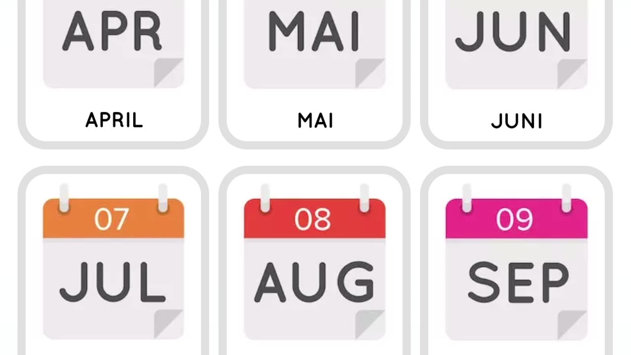 Learn German months for beginners (Deutsche Monate)