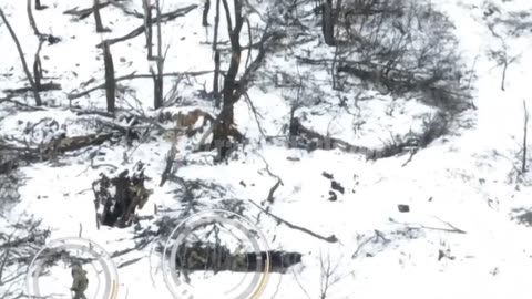 Russian Tank Working on Ukrainian Positions