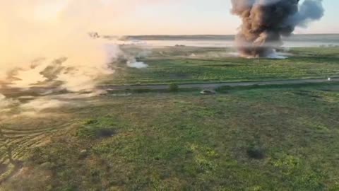 Insane Shockwave and Detonation of Russian Tank