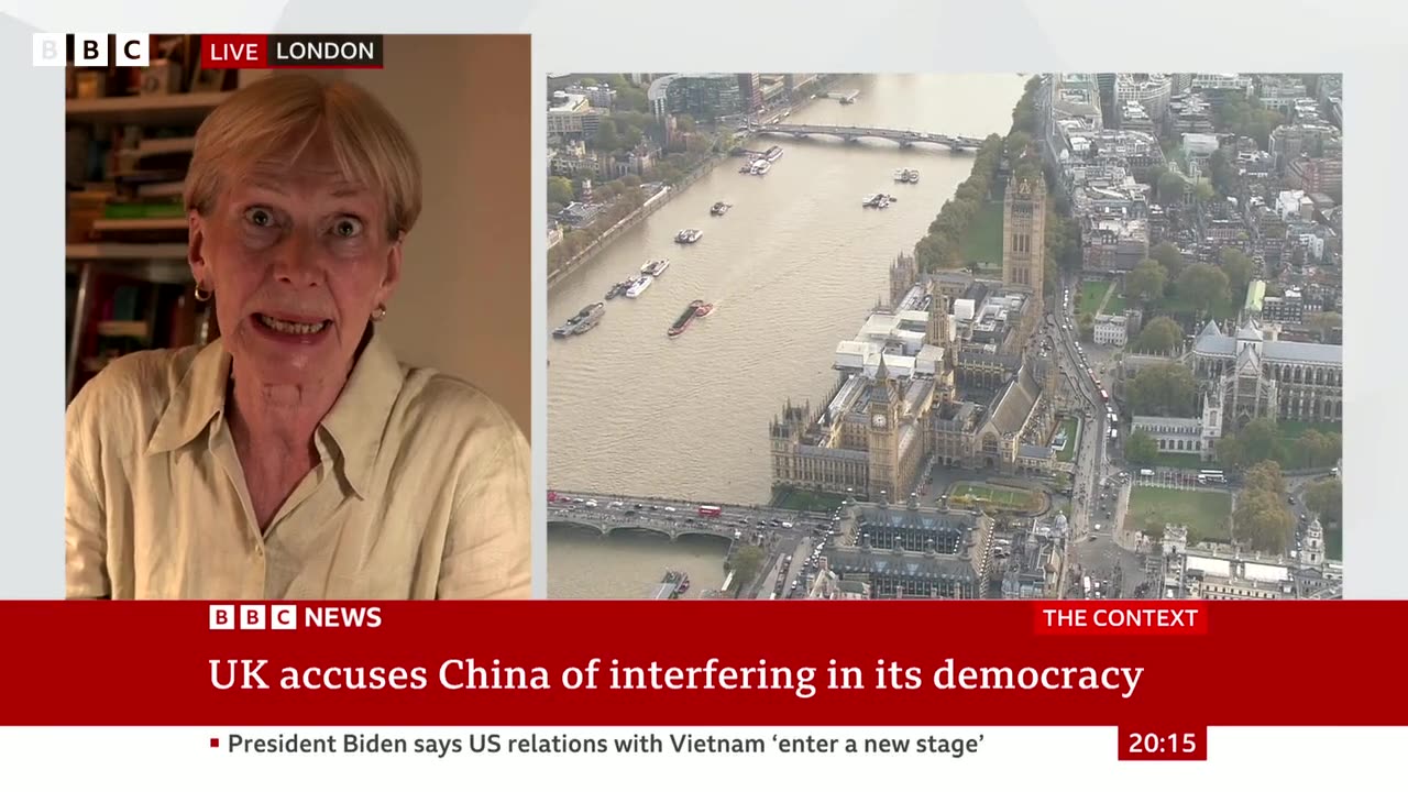 UK accuses China of interfering in its democracy - BBC News