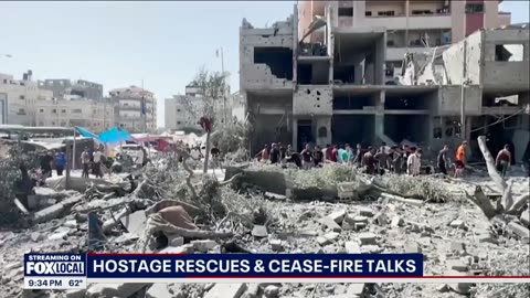 Israeli tanks continue moving through northern Gaza after hostage rescue