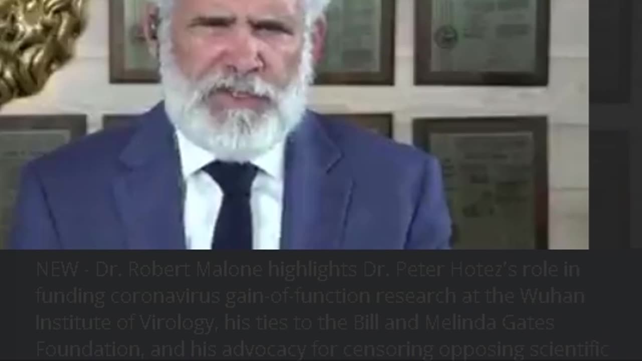 Robert Malone about Peter Hotez
