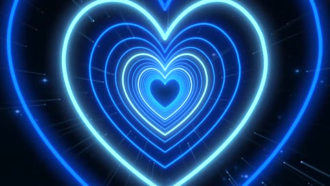 552. Heart Tunnel💙Blue Heart Heart