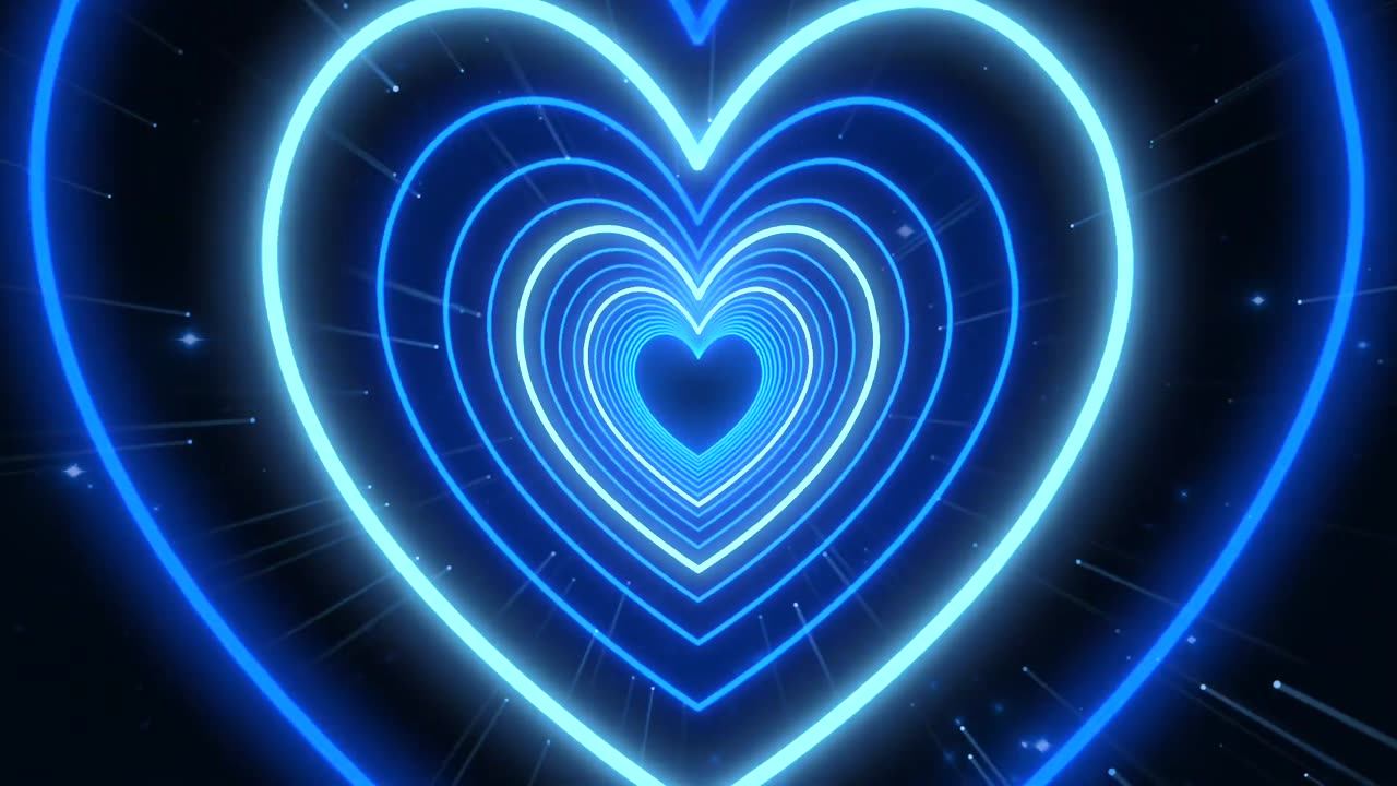 552. Heart Tunnel💙Blue Heart Heart