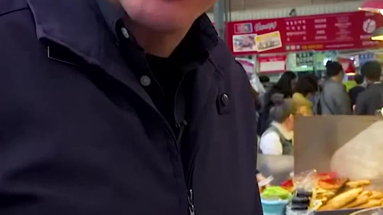 Korean Conquering Fear Facing the Notorious Nose at a Street Food Stall