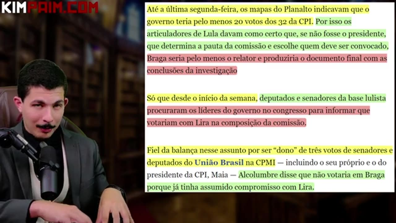 Manifestações do MBL a Vitória de Bolsonaro CPMI: Fala do PRESIDENTE Esquerda CRITICA Lula.